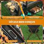 Barbecue à Charbon de Bois en Acier Inoxydable